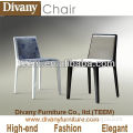 Divany Modern plastic chairs with metal legs